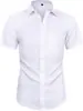 Camisas de Manga Corta para Hombre al por Mayor del Fabricante, Camisas Casuales de Negocios de Alta Gama sin Planchar, Trajes Profesionales, Camisas Formales