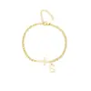 Pulsera de acero inoxidable con cruz, bestseller transfronterizo europeo y americano, pulsera simple unisex, joyería hip-hop para el día a día