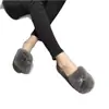 Zapatos peludos versátiles y modernos para mujer, Ropa exterior de invierno, Zapatos tipo gorro, Zapatos perezosos estilo celebridad de internet, Zapatos de algodón cálido de terciopelo grueso para mujeres embarazadas