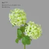 Flor de simulación de dos cabezas de hortensia de primavera, ramo europeo para mesa de comedor interior, flores decorativas para sala de estar, flores artificiales, flores de seda, accesorios para fotografía