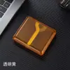 Nuevo Estuche Transparente de Gran Capacidad para Cigarrillos Alta Apariencia Portátil a Prueba de Humedad Estuche para Cigarrillos de Hombre Textura Mate Estuche para Cigarrillos Resistente a la Presión