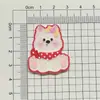 [Tamanho Grande] Desenho Animado Acrílico Fofo Glitter West Highland Acessórios de Joia Broche DIY Emblema Geladeira