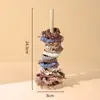 Estante de Almacenamiento de Gomas para el Pelo con Forma de Intestino Grueso de Madera, Gomas para el Pelo de Alto Valor, Cintas para la Cabeza, Flores para la Cabeza, Pinzas de Tiburón, Almacenamiento, Estante de Exhibición de Accesorios para el Cabello, Otros