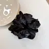 Goma para el peloKorean de satén con capas perladas de alta gama, color sólido, para mujeres, elegante accesorio para el cabello