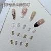 Nail Art Dinheiro Dólar Liga Jóias Explosivo Internet Celebrante Metal Ano Novo Moeda Luxo Acessórios Japoneses Decoração de Unhas