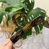 Pinza de Agarre Estilo Coreano Talla Grande Lazo de Un Carácter Pinza para Cola de Caballo Alta Pinza Simple para el Cabello Hebilla de Lazo de Alta Calidad para Mujer