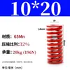 Padrão Japonês Vermelho 65Mn Mola para Moldes Padrão Japonês Retangular Compressão Forte Mola de Compressão de Fio Plano Tm Spring Swm Carga Média
