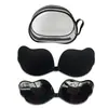 Almofadas de Sutiã Asa de Manga Cruzada Femininas para Reunião de Seios Pequenos Levantamento Silicone Fino Levantamento Almofadas de Seio Manga para Vestido de Casamento
