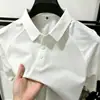 Camisa tipo Polo de manga corta para hombre, transpirable, de malla, con mangas raglán, cuello de color contrastante, top deportivo de secado rápido, personalizable