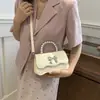 Bolso Pequeño Cuadrado de Estilo Occidental, Portátil, Casual, a la Moda, Nuevo Estilo Verano 2024, Bolso Cruzado con Textura Fresca, Bolso de Hombro Sencillo