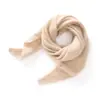 Bufanda Triangular de Cachemira para Mujer 100% Cachemira Pura Nueva Moda Simple Protección para el Cuello Color Sólido Tejida Caliente