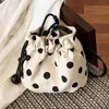 Bolso Cubo Transfronterizo de Moda, Bolso de Mano Pequeño, Nuevo Bolso Cruzado Casual 2026, Bolsa de la Suerte, Bolso Cruzado de Lunares de Nicho