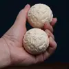 Adorno de Mano de Bola de Dragón y Fénix de Fruta Marfil, Bola de Salud Auspiciosa de Dragón y Fénix, Bola Auspiciosa de Elefante Pixiu, Bola Sólida Portátil para Jugar
