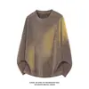 Novedad Otoño 2026 Estilo Hong Kong Blanco Talla Grande Cuello Redondo Manga Larga Camiseta M-5X HT26896-TeP18