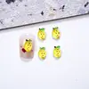 Decoraciones para Uñas de Dibujos Animados de Frutas Mini de Verano Frescas y Sencillas, Decoraciones de Uñas de Resina Transparente 3D de Fresa y Plátano Helado