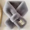 [Descuento Instantáneo de 5 Yuanes para Principiantes] Bufanda Suave y Peluda Estilo Coreano Etiquetado Estilo Japonés Otoño e Invierno Ins Bufanda de Peluche para Niña