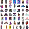 50 peças Adesivos de graffiti de jogos para carro bagagem locomotiva capacete geladeira copo de água decoração adesivos atacado