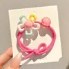 Cuerda de Flor Tejida para el Cabello de Niñas con Bola, Goma para el Pelo Estilo Intestino Grueso, Cuerda para Cola de Caballo Estilo Bosque, Dulces Accesorios para el Cabello para Niñas