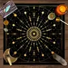 Toalha de Mesa para Cartas de Tarot, Árvore da Vida, Fases da Lua, Jogo de Cartas de Tarot, Toalha de Mesa Decorativa para Embaralhar Cartas, Toalha de Mesa Decorativa para Jogo de Tabuleiro Mistério de Assassinato