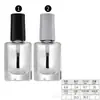 3ml 5ml 8ml 10ml frasco de vidro para esmalte frasco de esmalte vazio transparente bronzeado fosco frasco com pincel