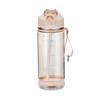 Taza de Agua Deportiva Nueva para Fitness de Gran Capacidad Anticaídas Portátil Tapa de Rebote con Popote Botella de Agua Deportiva Simple para Hombres y Mujeres