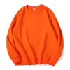Sudadera de Felpa de Color Sólido con Cuello Redondo Estilo Primavera y Otoño para Hombres y Mujeres con Logo Estampado, Ropa de Trabajo, Uniforme de Clase, Sudadera de Manga Larga Pullover Venta al por Mayor