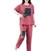 Traje de moda casual de verano para mujer, ropa nueva, estilo occidental, rejuvenecedor, talla grande, estilo callejero popular, estilo coreano, ropa deportiva holgada, traje de dos piezas