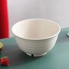 Juego de Vajilla de Paja de Trigo Platos Simple Creativo Hogar Tazón de Arroz para Niños Postre Fideos Instantáneos Tazón Grande de Plástico