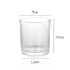Copo de Vela Transfronteiriço Copo de Vela Espesso Simples Copo de Vidro Transparente para Aromaterapia Ornamentos de Fragrância para Casa Suporte de Vela para Ambiente