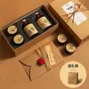 Conjunto de Velas Perfumadas Transfronteiriças, Velas de Cera de Soja de Alto Padrão para Quarto com Fragrância Duradoura, Caixa de Presente Criativa
