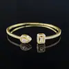 Pulsera Ajustable de Apertura de Lujo Ligero de Alta Gama de Venta Caliente de AliExpress Transfronteriza Estilo Europeo y Americano Lujo Ligero Pulsera Combinable