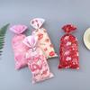 Bolsa de Doces Original Nova para o Dia dos Namorados Formato de Coração Lábios Vermelhos Flamejantes Saco para Lanches e Biscoitos Saco de Presente para Festa Saco de Embalagem