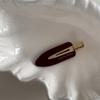 Horquilla roja de alta calidad con textura, accesorios para el cabello con ambiente festivo de Año Nuevo, elegante pinza de tiburón, pinza de agarre, accesorios para el cabello, nuevo estilo