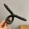 Pinza para el cabello de lujo de alta gama en color marrón, tamaño grande nuevo para cabello grueso, pinza de tiburón para recogidos en la parte posterior de la cabeza, accesorio para el cabello de uso diario