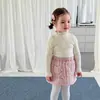 (9.15 Novedades) Conjunto de Ropa de Invierno para Niñas: Chaleco Acolchado con Forro de Polar y Falda para Niños, Ropa para Bebé Niña