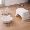 Taburete de baño de plástico antideslizante, bajo, para personas mayores, grueso, para sala de estar, apilable y pequeño para niños.