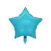 Globo de Película de Aluminio Estrella de Cinco Puntas de 17/18 pulgadas Globo Redondo Metálico Retro para Cumpleaños Boda Decoración de Corazón para el Día de San Valentín