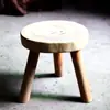 Taburete Creativo de Madera Maciza con Forma de Flor Mueble Taburete Sencillo de Tronco de Madera Taburete Pequeño Macetero para Balcón Banco de Mesita de Noche para Flores