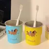 Taza Escalera con Patrón de Teckel Estilo Ins de Alto Valor para el Hogar 304 Portátil para Dormitorio Acero Inoxidable Taza de Café Linda