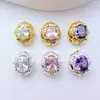 Cuentas Espaciadoras Multitaladro Chapadas en Oro con Circonita de Alta Retención de Color para Pulseras y Collares, Accesorios de Joyería Hechos a Mano para DIY, Materiales para Ensartar