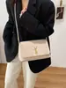Bolso Cuadrado Pequeño Vintage Nuevo 2026 para Mujer, Bolso de Hombro Versátil de Moda, Bolso de Mano Mate Ysl para Mujer