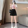 Shorts Estilo Ballet para Mujer Verano Deportes Casuales Pantalones de Pierna Ancha Antitransparencia y Cintura Alta Adelgazantes Plisados Minnie Hot Pants