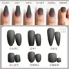 Uñas de los pies falsas de Amazon más vendidas, mate de alta gama, forma de almendra, punta larga, cuadradas de longitud media, redondas cortas, con diseño de rayas nude, uñas ponibles