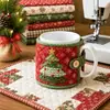 Kit de costura para posavasos acolchado navideño transfronterizo