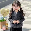 Ropa de Otoño para Niñas 2026 Nuevo Estilo Coreano Estilo Pequeño Chanel Cardigan de Lana de Malla para Bebés Top Elegante Versátil de Moda
