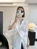 Cardigan jacket de lino Rixo Rane de alta gama con protección solar, manga larga, camisa azul de algodón y lino de corte holgado