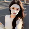 Mascarilla de Protección Solar Facial Completa para Mujer, Mascarilla Facial de Seda Helada Transpirable de Verano, Máscara Sombrilla Anti-UV para Deportes al Aire Libre, Fácil de Respirar