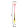 Cuchara de café de acero inoxidable 304 cuchara de mango largo cuchara de aspecto elegante conejo de dibujos animados cuchara de postre cuchara para mezclar cuchara pequeña para niños