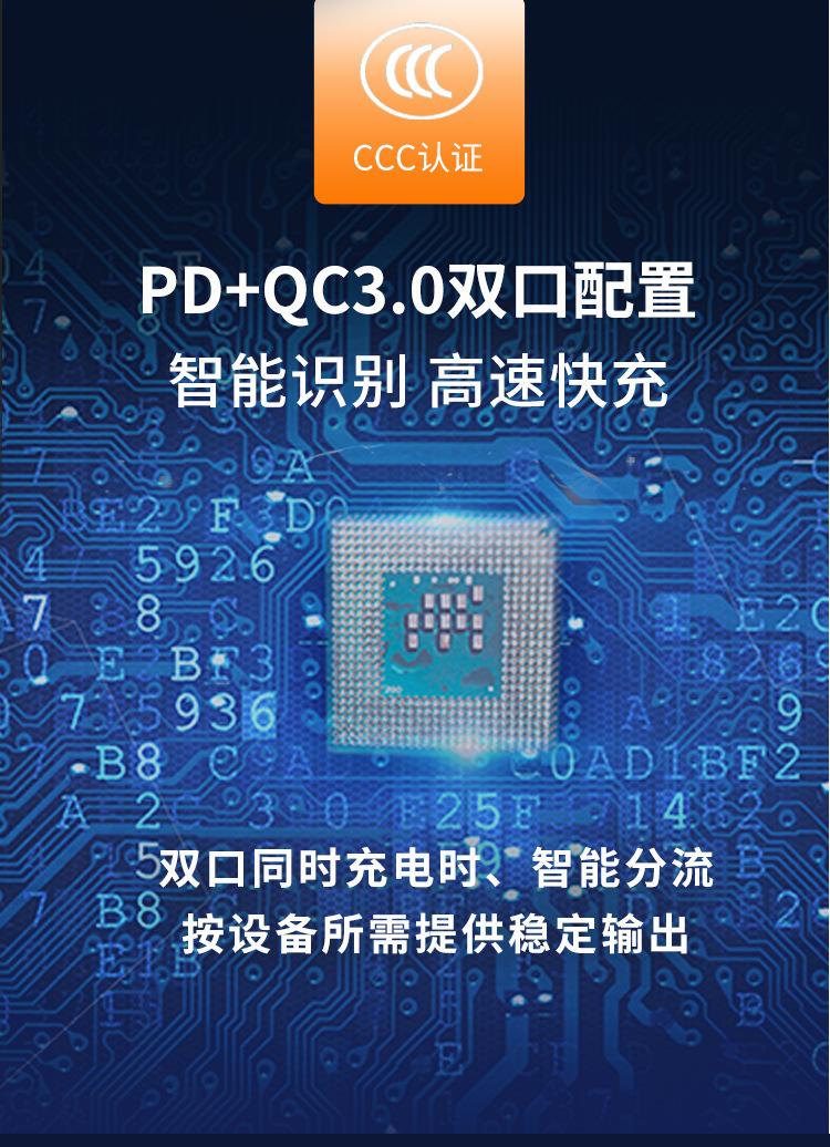 手机双口多接口USB快充充电器多功能充电头适用iphone苹