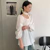6UP Camisa Feminina de Tencel Design Novo Primavera Verão Coreano 2025 Guangzhou 13 Minimalista Preguiçoso ins91367